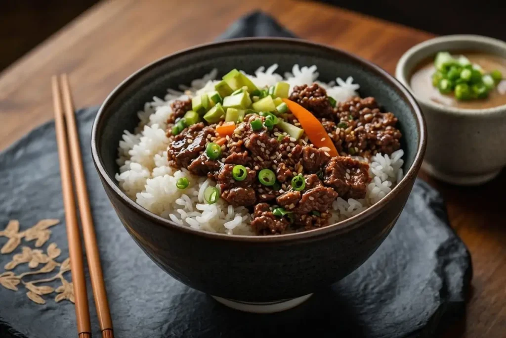 Japanese-Style Wagyu Ground Beef Bowls