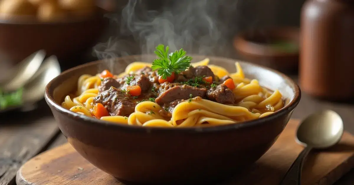 old fashioned beef and noodles recipe