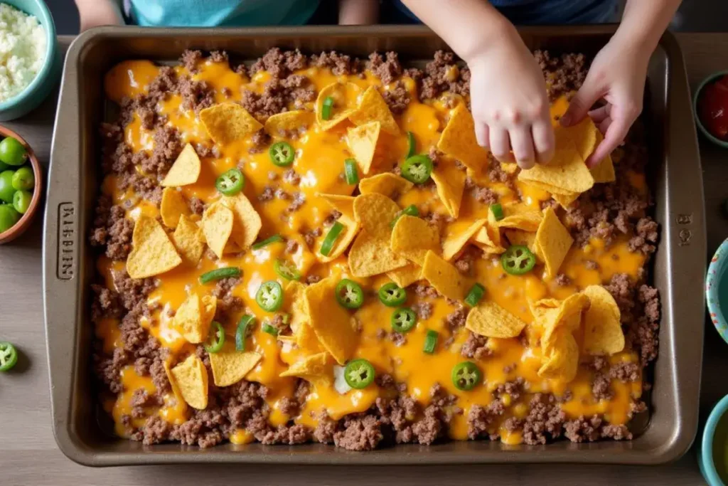 Crispy Shaved Beef Nachos