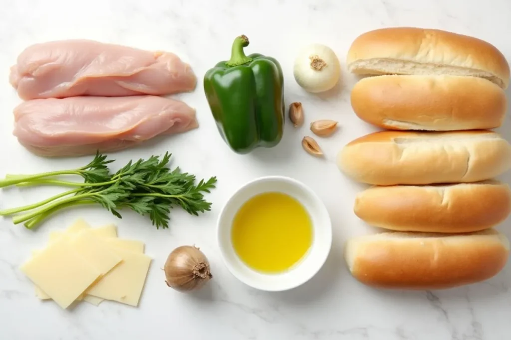 Ingredients You’ll Need for the Ultimate Chicken Philly Cheesesteak